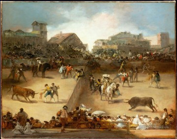 goya assisté dr arrieta Tableau Peinture - La corrida de Francisco de Goya